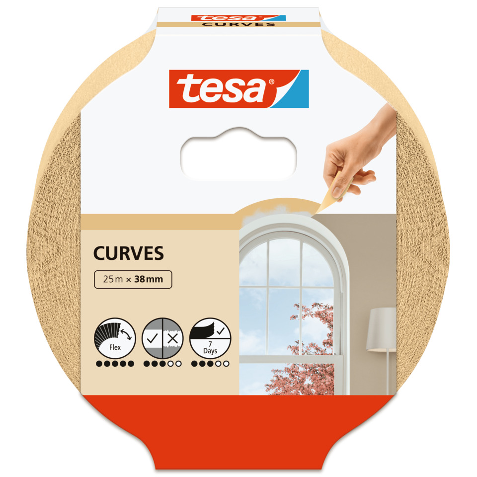 Klebeband, Wickelband, Fensterband, Curves, Tesa Curves