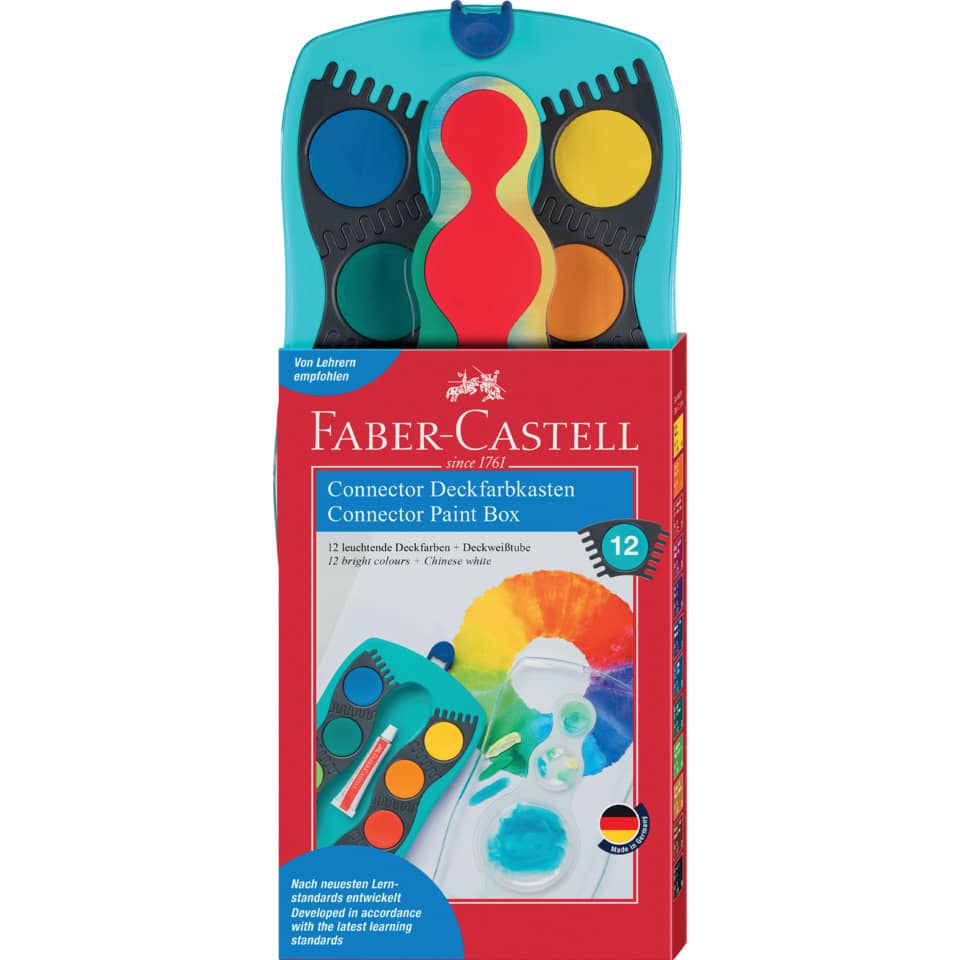 paint box, art kit, stencil kit, finger paints, 12 colors