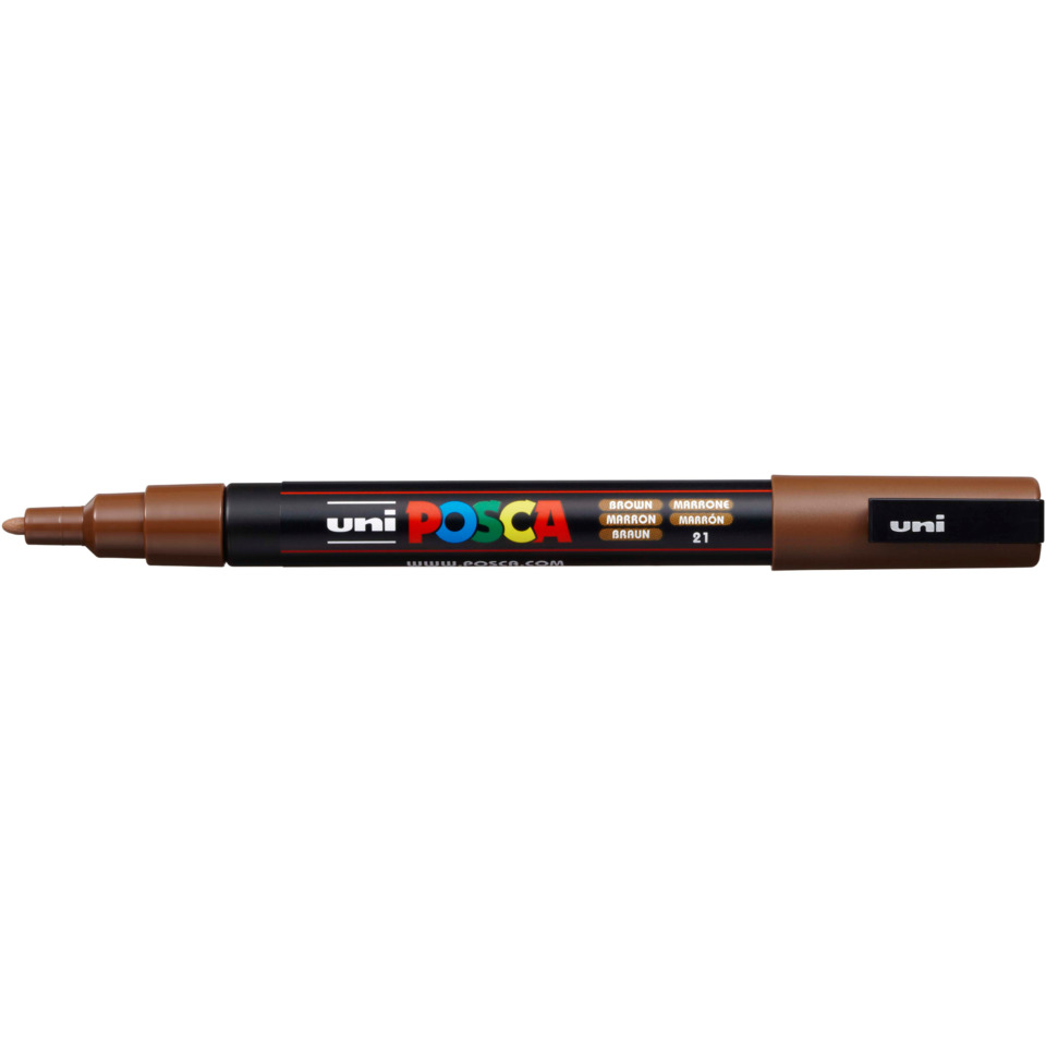 Pigmentmarker Uni Posca PC-3M, braun UNI-BALL 186587