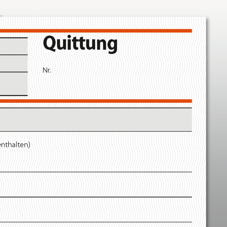 Quittung, Zettel, Kassenbeleg, Rechnung, Formular
