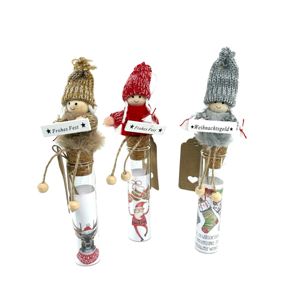 Dekofigur, Weihnachtsdeko, Korken, Wichtel, Hut