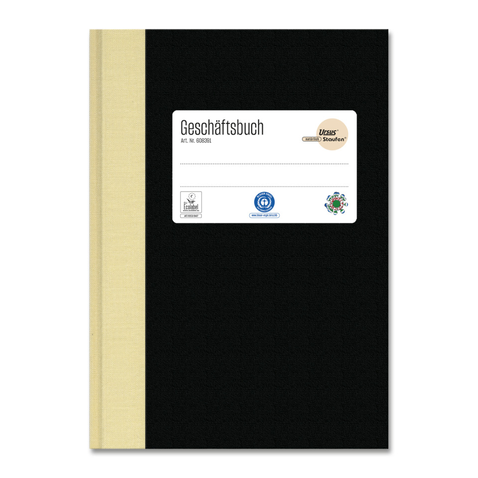 notizbuch, geschäftsbuch, schwarz, kladde, einband