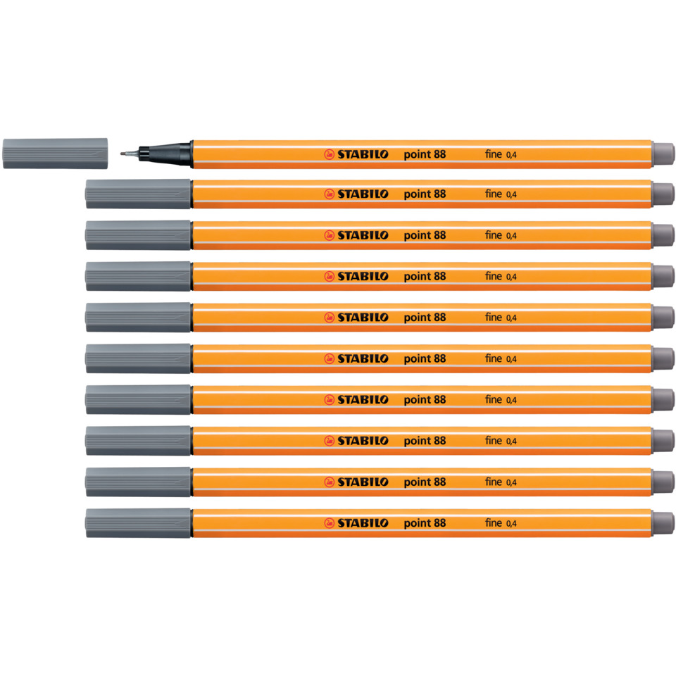 Marker, Orange, Feinspitze, Kappe, Penset