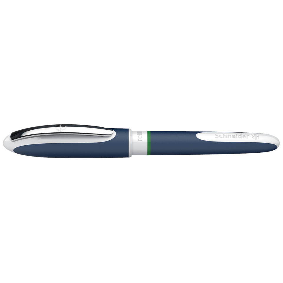 Rollerball-Stift, blauer Stift, Metallclip, nachfüllbar, Schneider, Kugelschreiber, Schreiber, Gelstift, Navy, Metalclip