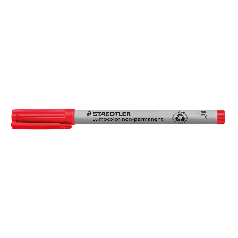 Marker, Permanent marker, Staedtler, Lumocolor, Red cap