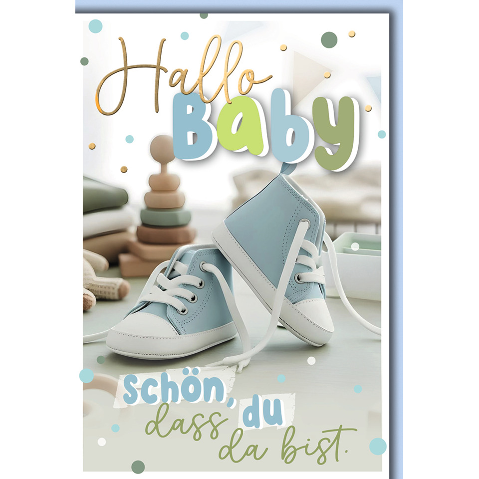 Baby-Schuhe, Booties, Sneakers, Sanftes Blau, Lerngeschenk