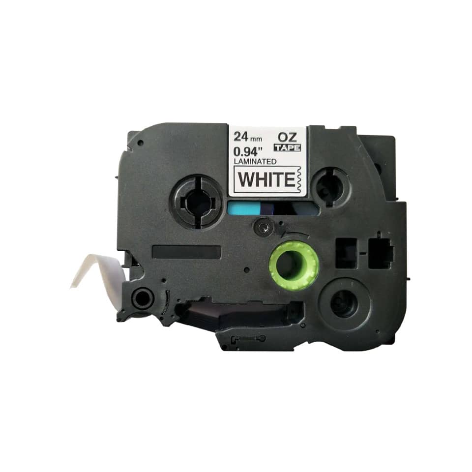 Schriftband, 24mmx8m, schwarz/weiß Q-CONNECT KF18799