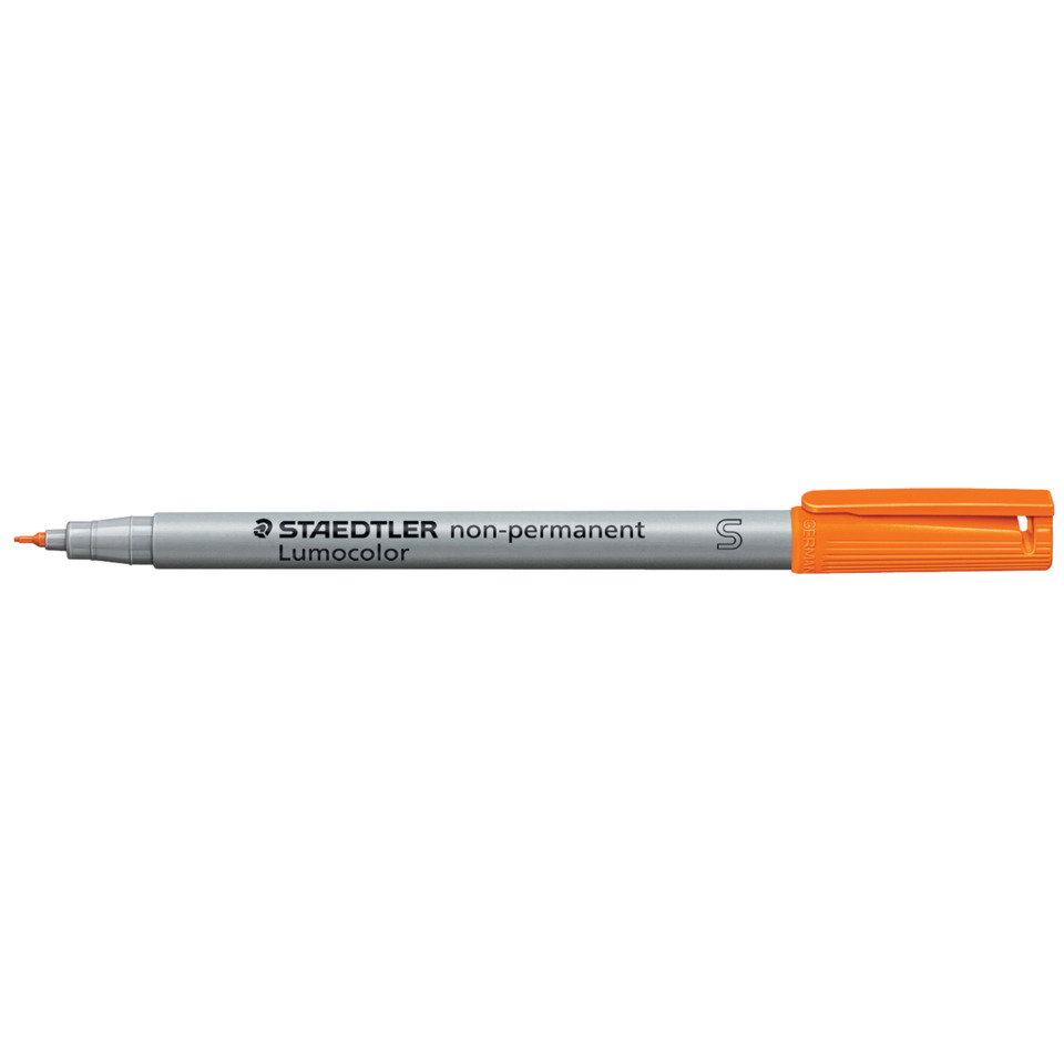 Marker Set, orange cap, dualtip, Nachfüllbar, Lumocolor