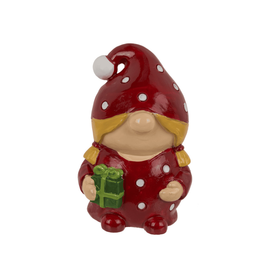 Figur, Gnom, Weihnachtsfigur, Paket, Hutmuster