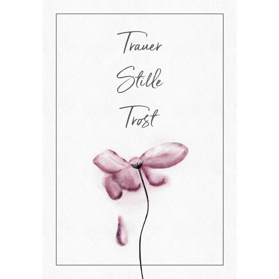 Blume, Blütenillustration, Pink, Wasserfarbe, Poster