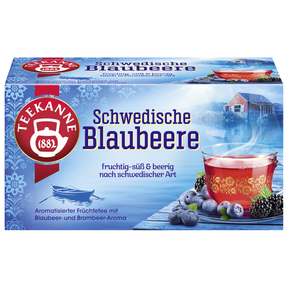 Schwedische Blaubeere, Früchtetee, Beere, Aromatisierter Tee, Teekanne