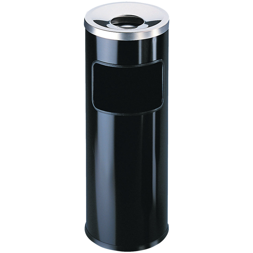 Abfalleimer, Mülltonne, Eimer, Schwarz, Stahl