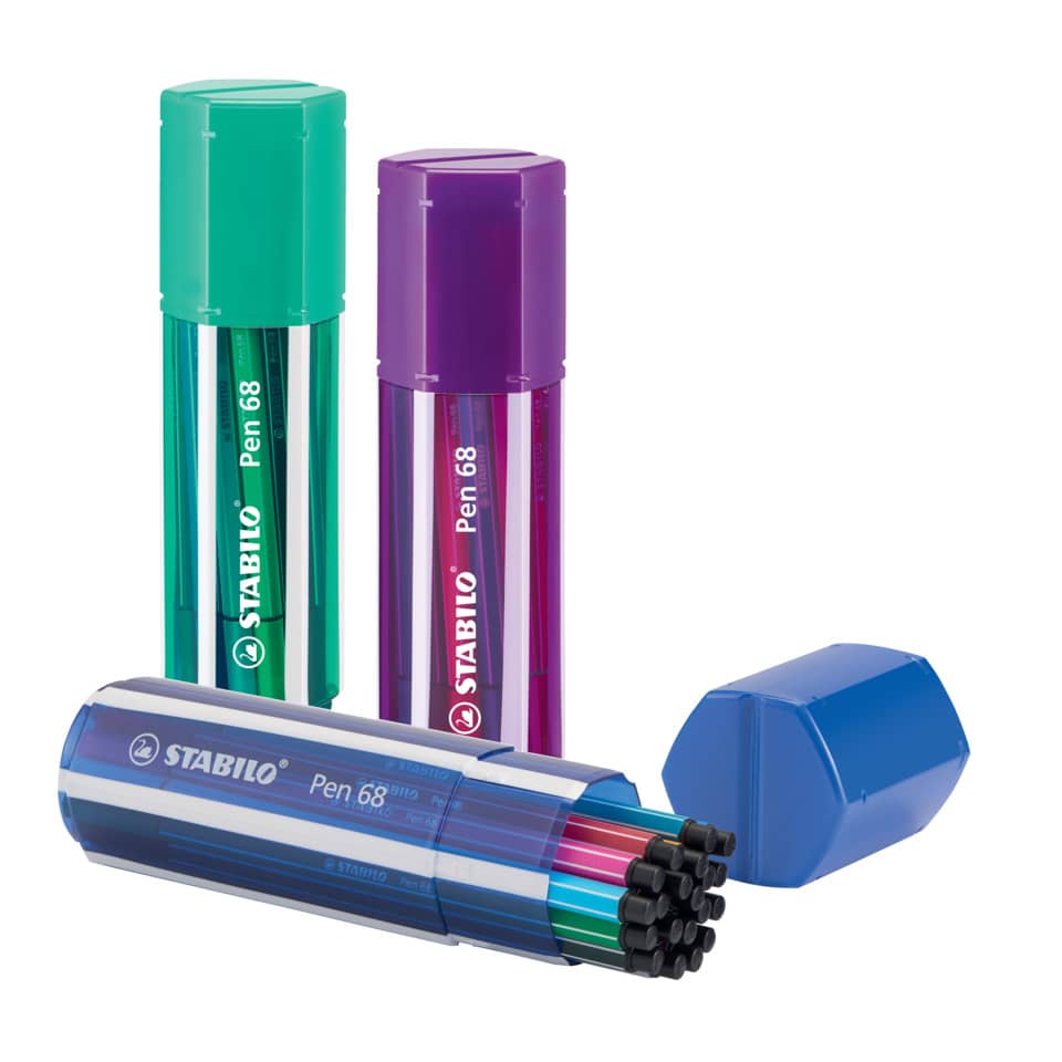 Stabilo, Pen 68, Filzstift, Mehrfarbig, Kunststoffhalter