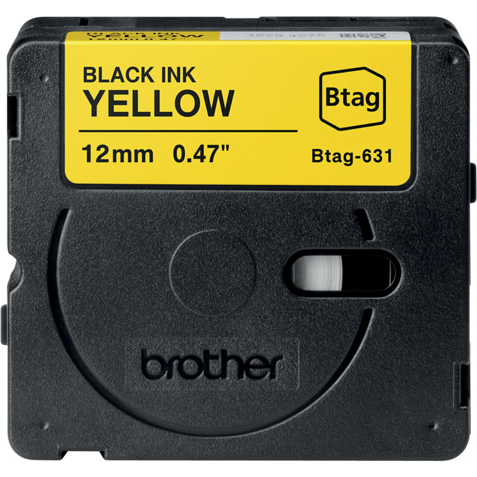 tintenpatrone, gelb, 12mm, BTAG-631, brother