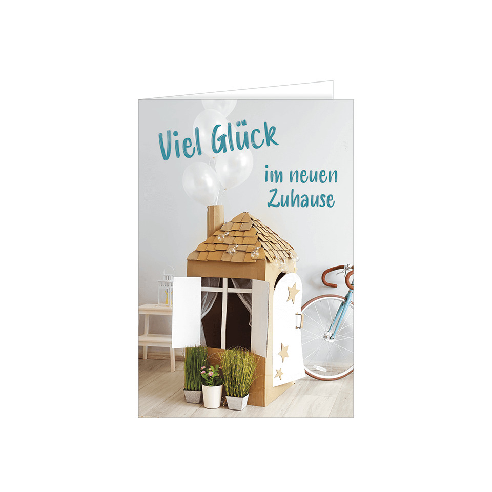 Papptheater, Miniaturhaus, Wohnzimmerdeko, Bunte Ballons, Schnuraufbau