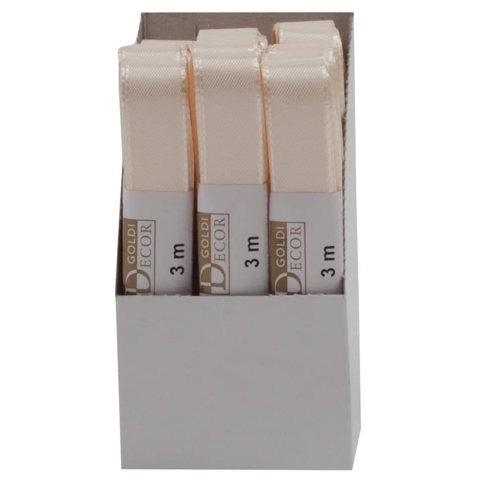 Taftband, 15mmx3m, creme GOLDINA 14450150211503
