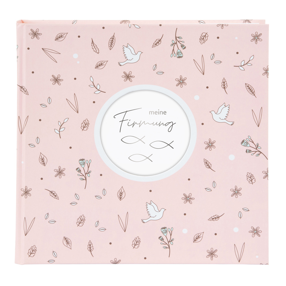 Firmungsalbum Fdiucia pfirsich, 25x25cm GOLDBUCH 03 0270