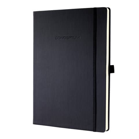 Notizbuch Conceptum, A4, 80g/m², 97 Blatt, liniert, schwarz SIGEL CO112