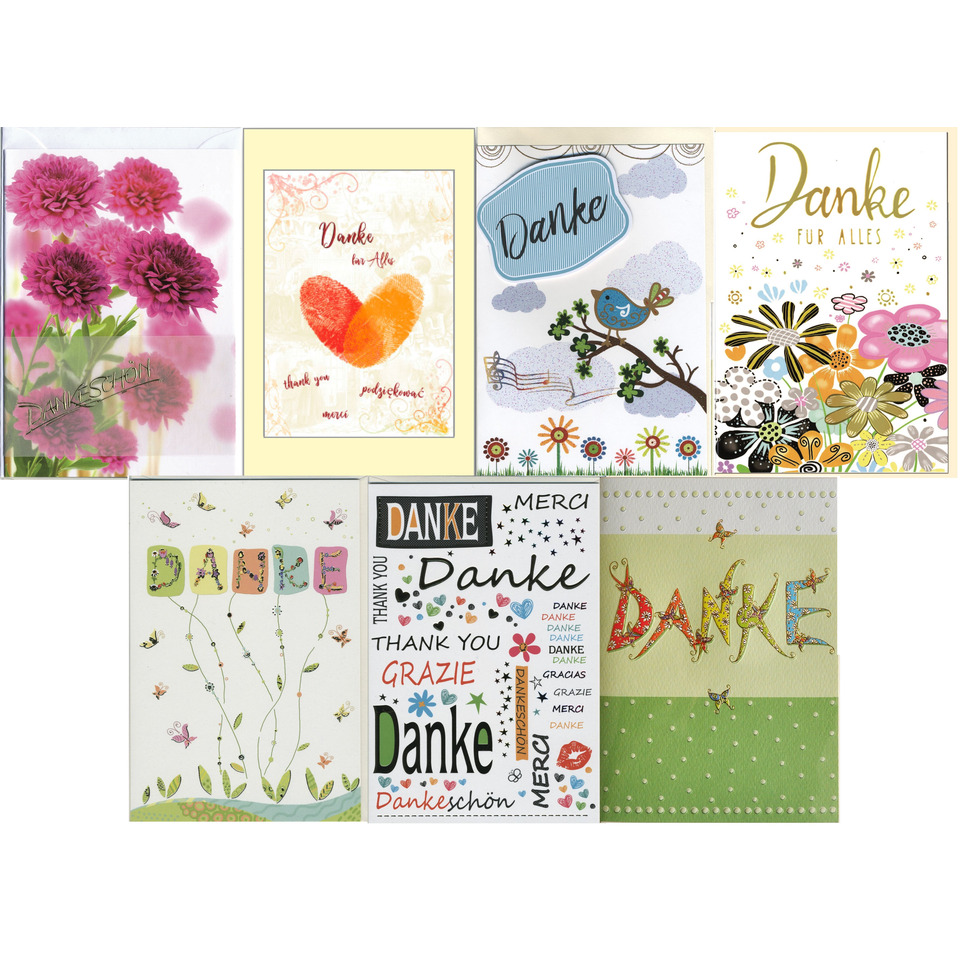 Grußkarte, Dankekarte, Blumen, Herz, Natur