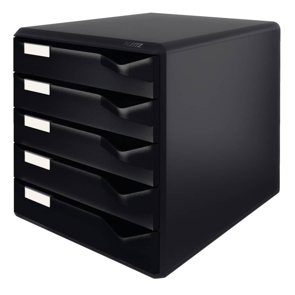 Schubladenbox, Werkzeugwagen, Aufbewahrung, Schwarz, 5 Schubladen