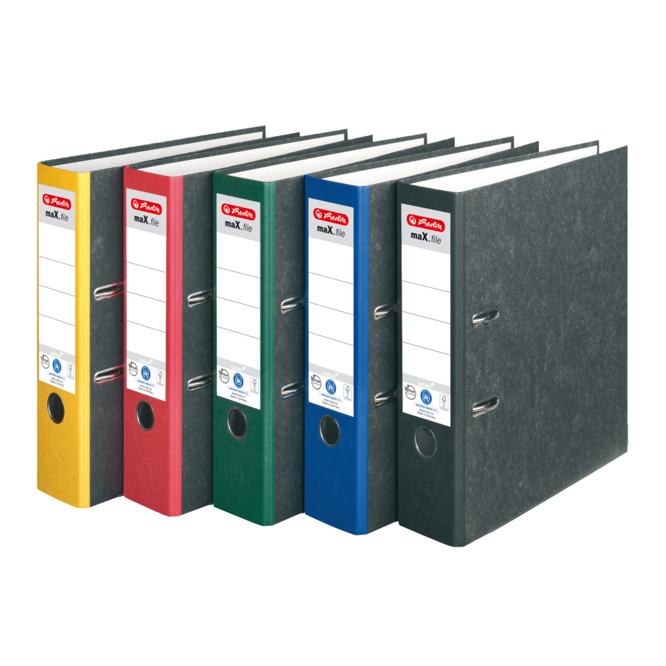 A4 Ordner, Binder, Ordner farbig, Spiralstopp, Archivführung