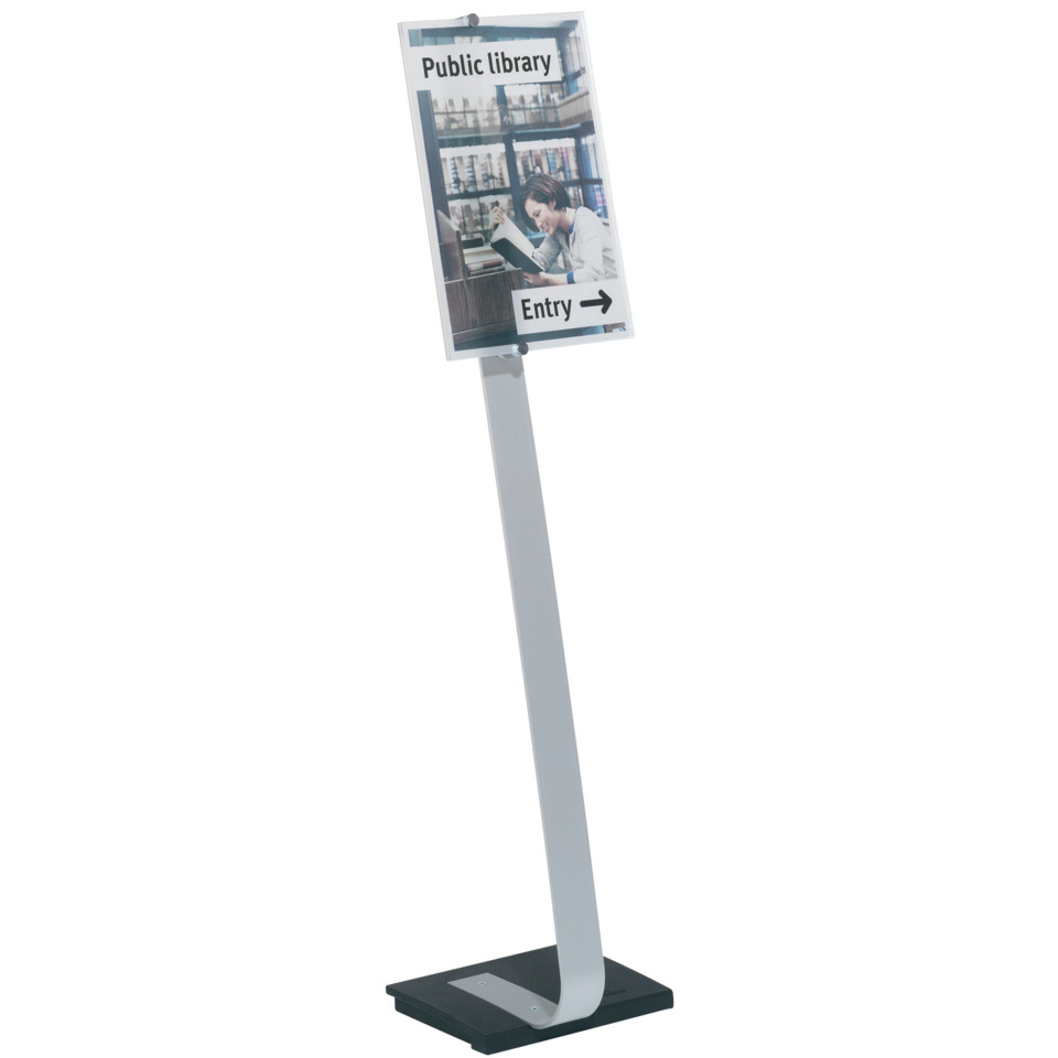 freistehendes schild, Bibliotheksbeschilderung, Eingangsschild, Posterendisplay, Standfuß