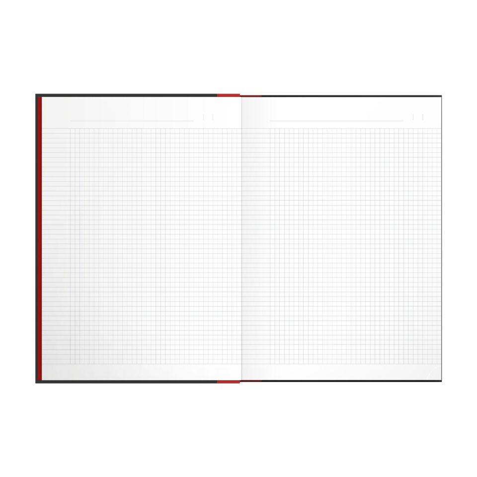 Notizbuch, Karierte Seiten, Geleimte Bindung, Linienraster, Rasterpapier