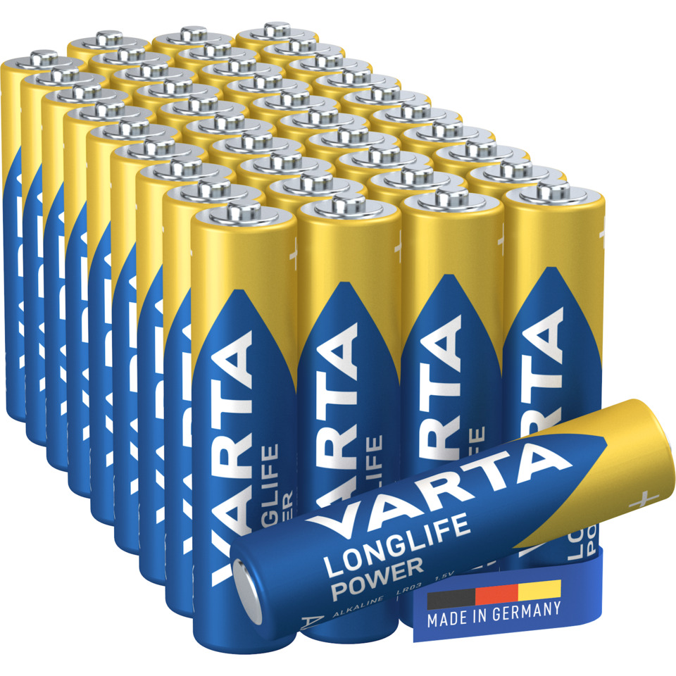 AA Batterien, Alkaline, Longlife, Hergestellt in Deutschland, Made in Germany