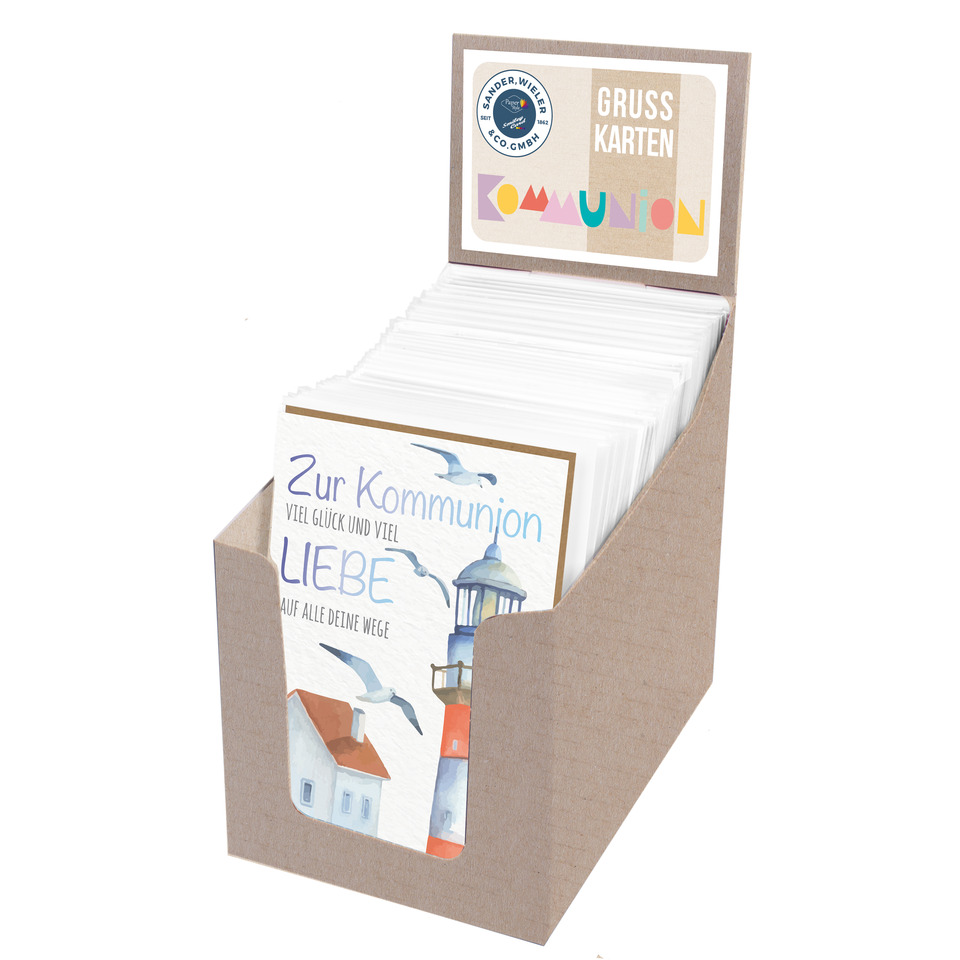 Grußkarten, Kommunion, Liebe, Kartenbox, Kartenhalter
