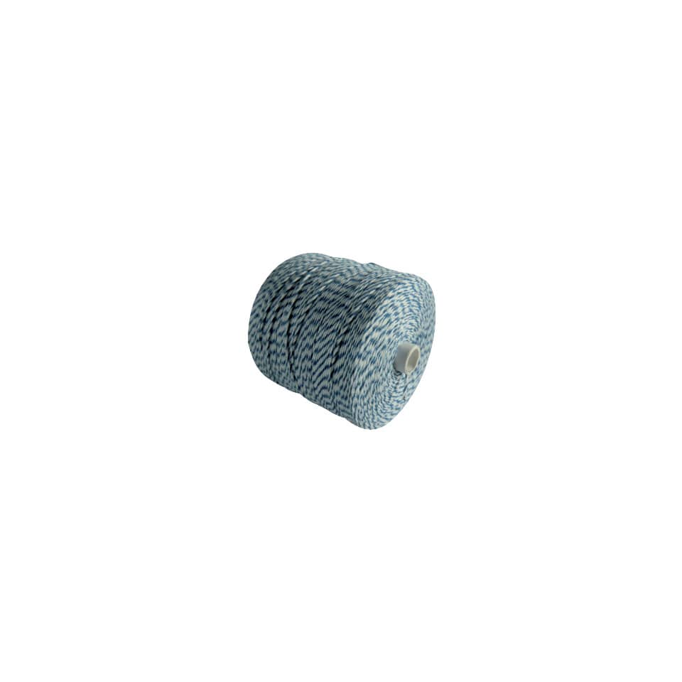 Kordelrolle, Wickelhker, Schnurrolle, Strickware, Blau-weißes Muster