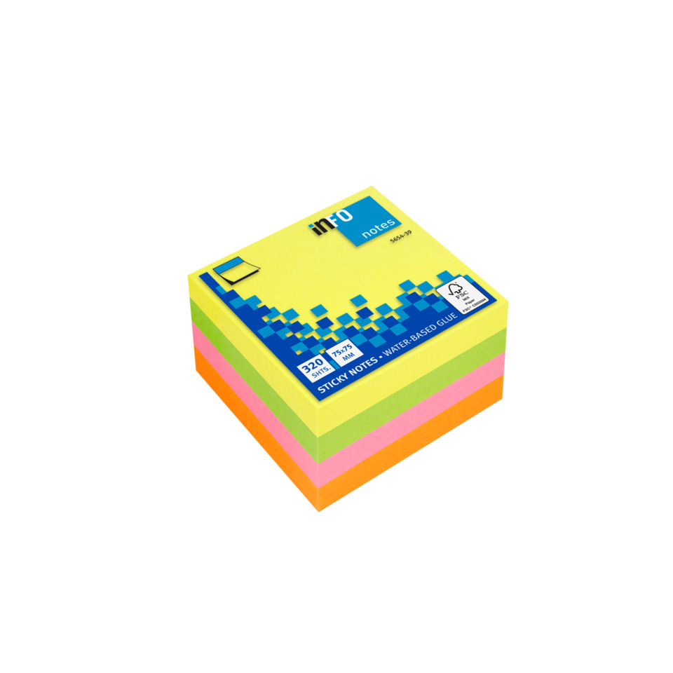 sticky notes, post-it, neon color, quadrat Notizen, Klebe Notizen