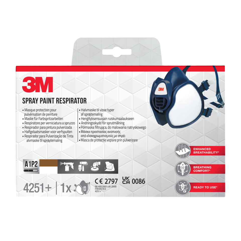 3M, Atemschutzmaske, Sprühnebelmaske, A1P2, Respirator