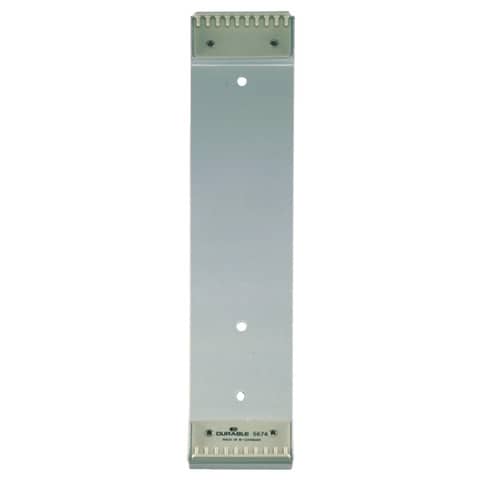 Wandhalterung für 10 Tafeln, 73x322mm, grau DURABLE 5674 10