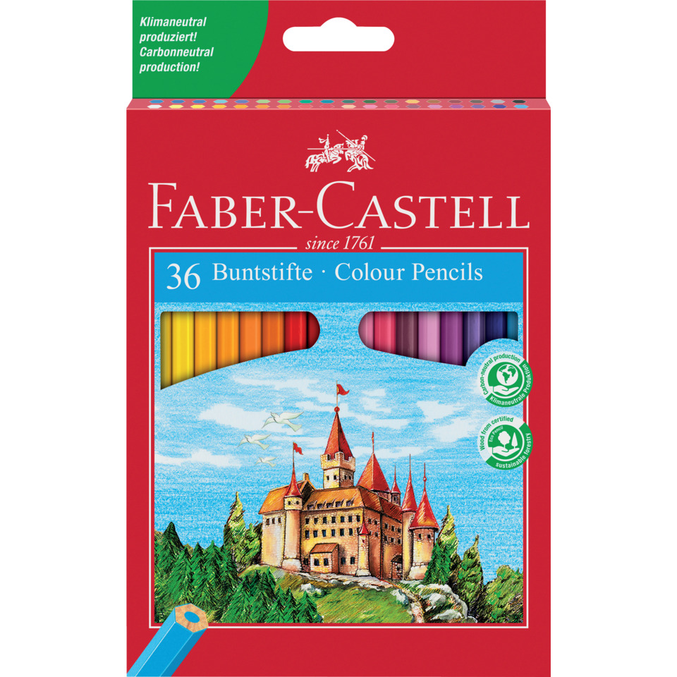 Buntstifte, Künstlerbedarf, 36 Farben, Holzbleistifte, Buntstifte-Set