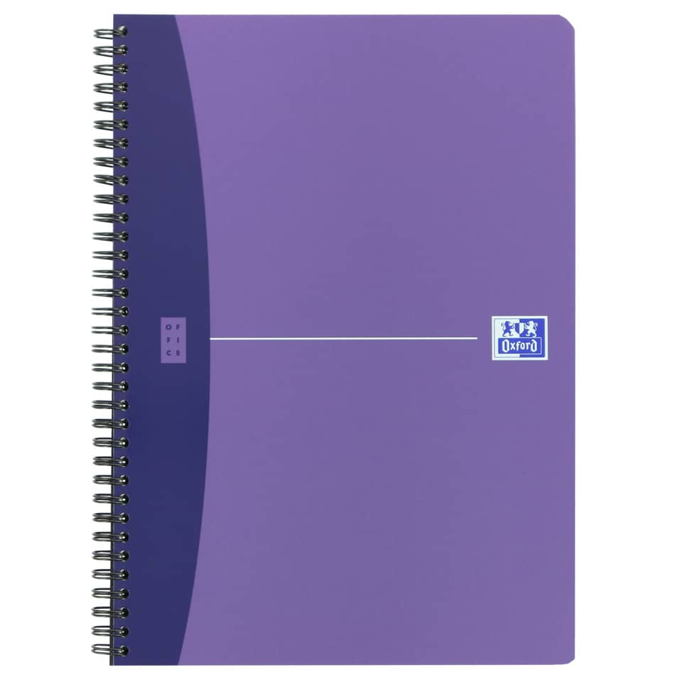 spiral notizbuch, lila notizbuch, spiralgebunden, Oxford marke, ultra violett