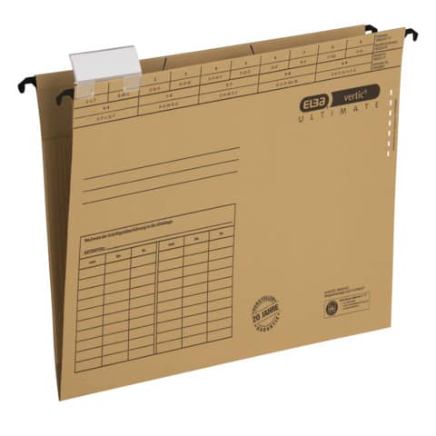Hängeaktenmappe vertic ULTIMATE braun   85449 m.2 Einschlagklappe ELBA 100555356