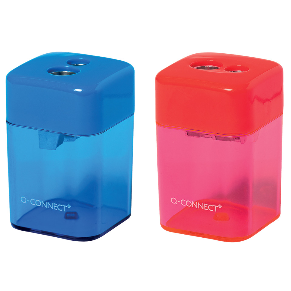 USB-Bleistiftspitzer, Bleistiftspitzer, Doppelspitzer, Plastik, bunt