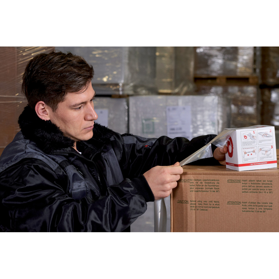 Jacke, Winterjacke, Fellkragen, Midilänge, Verpackung