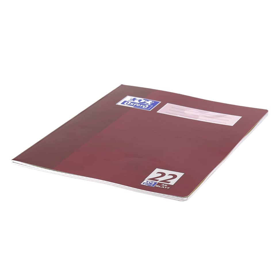 Ordner, Kladde, Bordeaux, A4-Format, Oxford-Lable