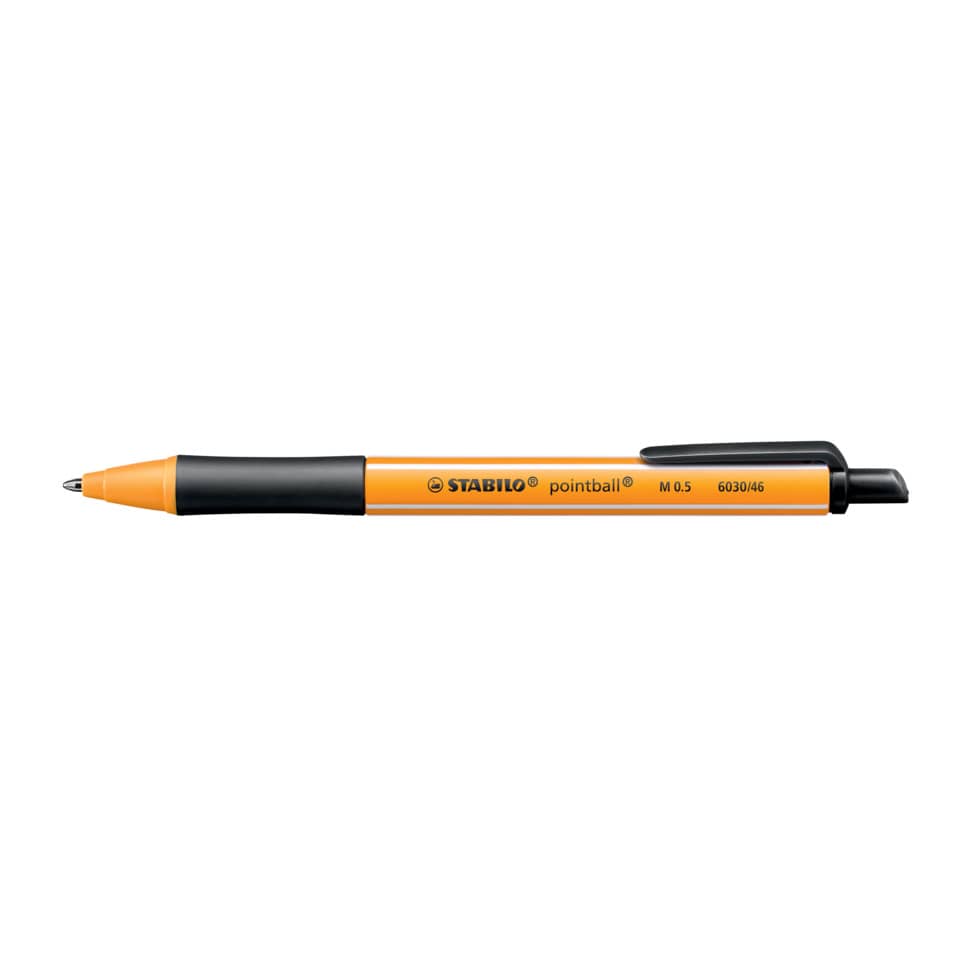 Kunststoffgriff, Korrekturmarker, Orange Farbe, Feinzackstift, Stabilo pointball