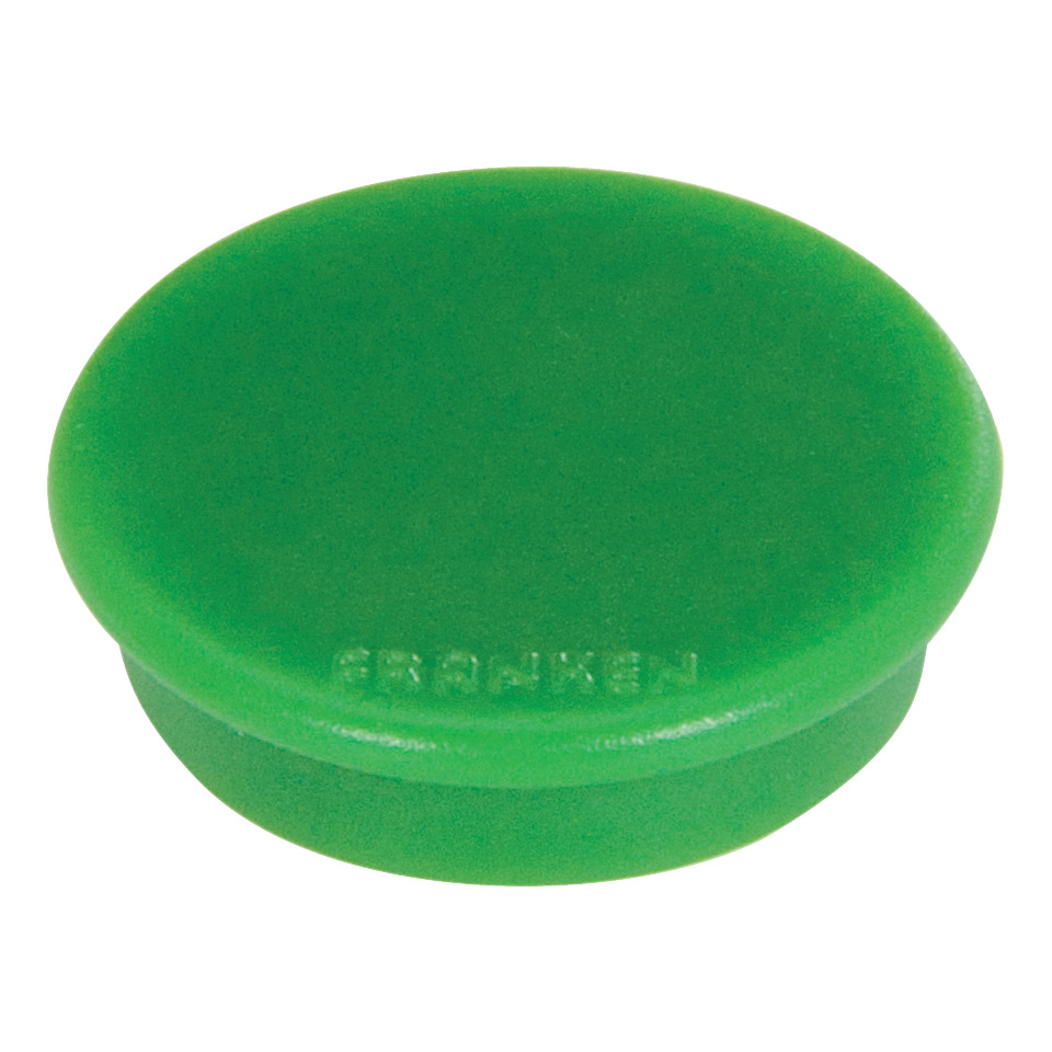 Magnet rund, 32 mm, 800 g, 10 Stück, grün FRANKEN HM3002