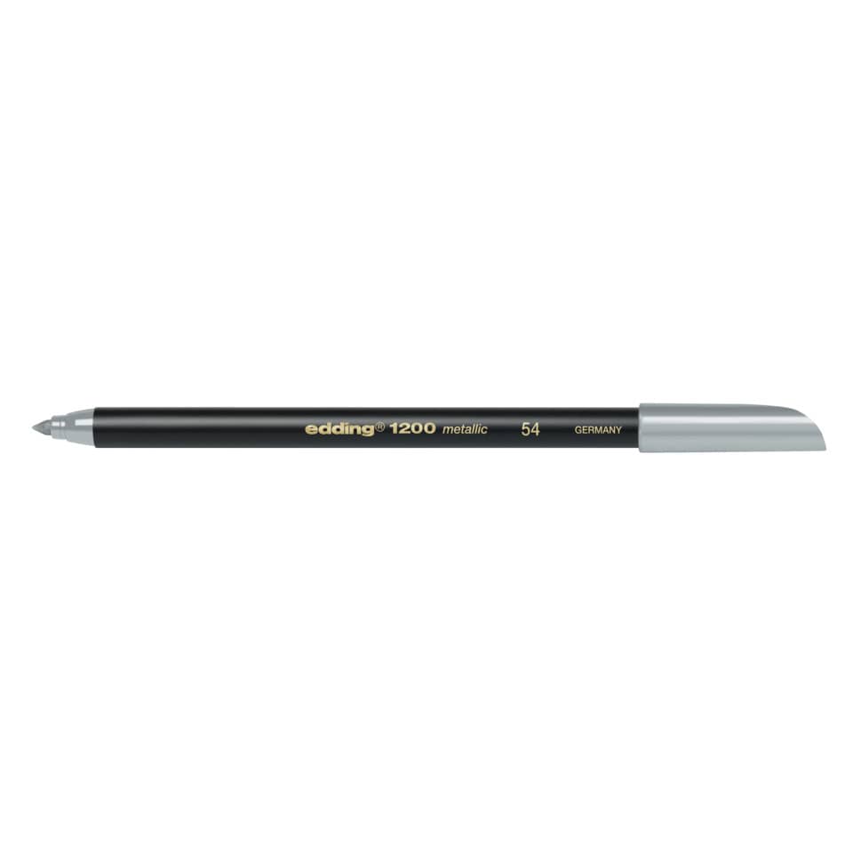 Faserschreiber 1200, 1-3mm, Rundspitze, silber-metallic EDDING 41200054