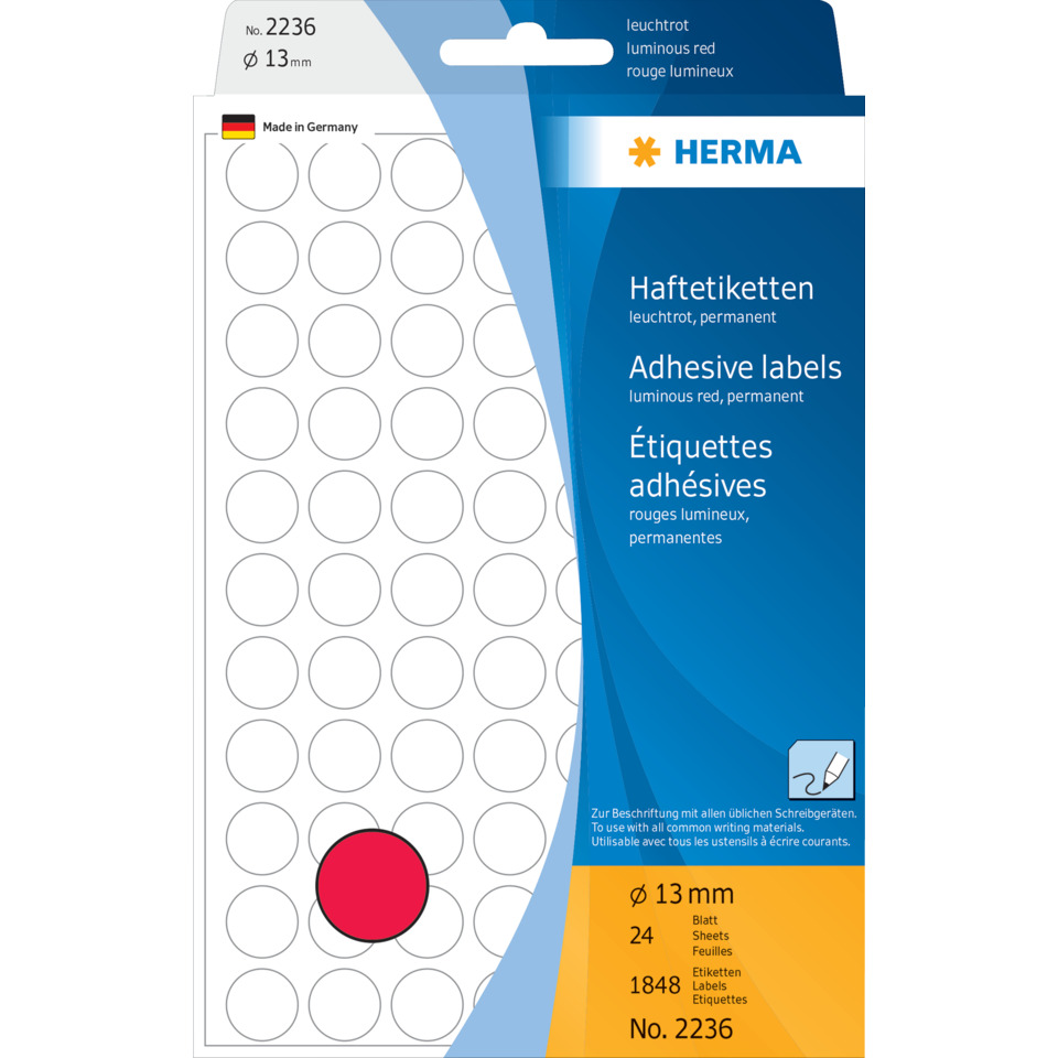 Klebemarken, Punktaufkleber, Rundetiketten, Kreisaufkleber, Abziehpapier