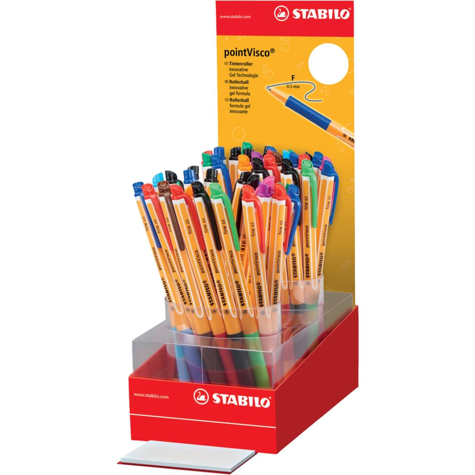 Gelschreiber pointVisco® Display, 50 Teile sortiert STABILO 1099/50-1