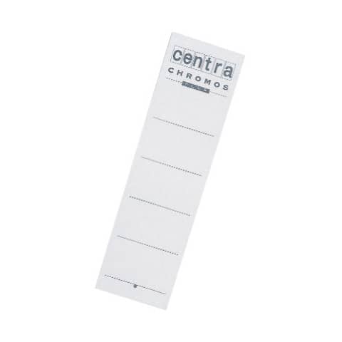 Ordnerrücken-Einsteckschild, 55 x 190 mm, breit/kurz, 10 Stück, weiß CENTRA 290105