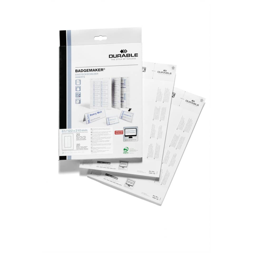 Binder, Inserate, Beschriftung, DIN A4, Material