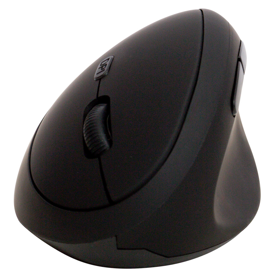 computer mouse, drahtloser maus, ergonomisch, schwarz, scrollrad