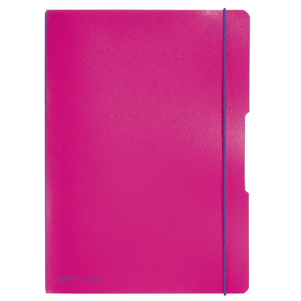 Notizbuch, Kunstleder, Magenta, Gloierende Oberfläche, Gummiband, notebook, pink, elastischeGummibband, geschlossenesNotizbuch, A5Größe