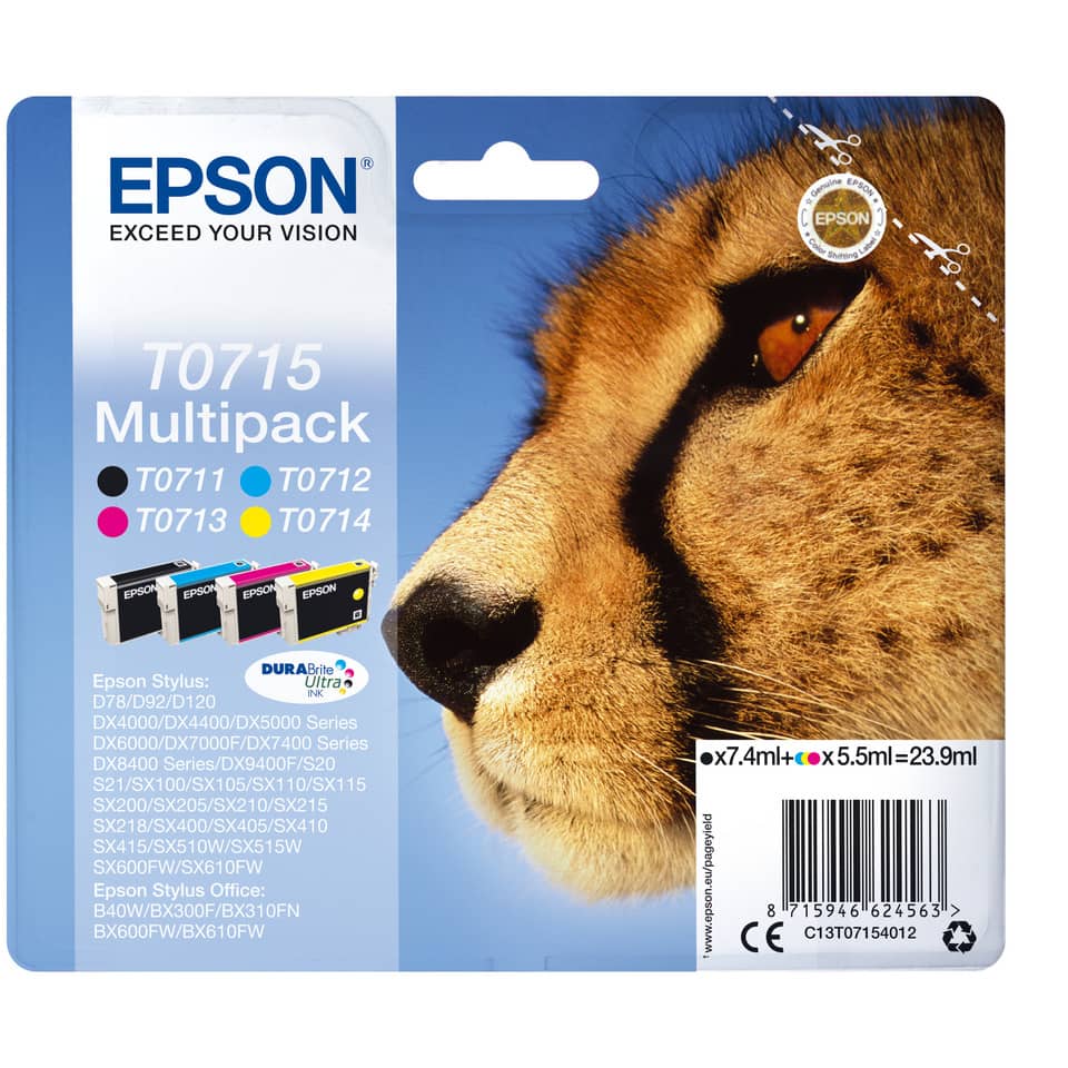 Tintenpatrone, Tintenpack, Multiplatt, Druckerpatronen, Epson-Tintenpatronen