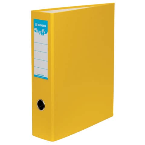 Bankordner, A4, 7,5cm, PP, gelb DONAU 3972001-11